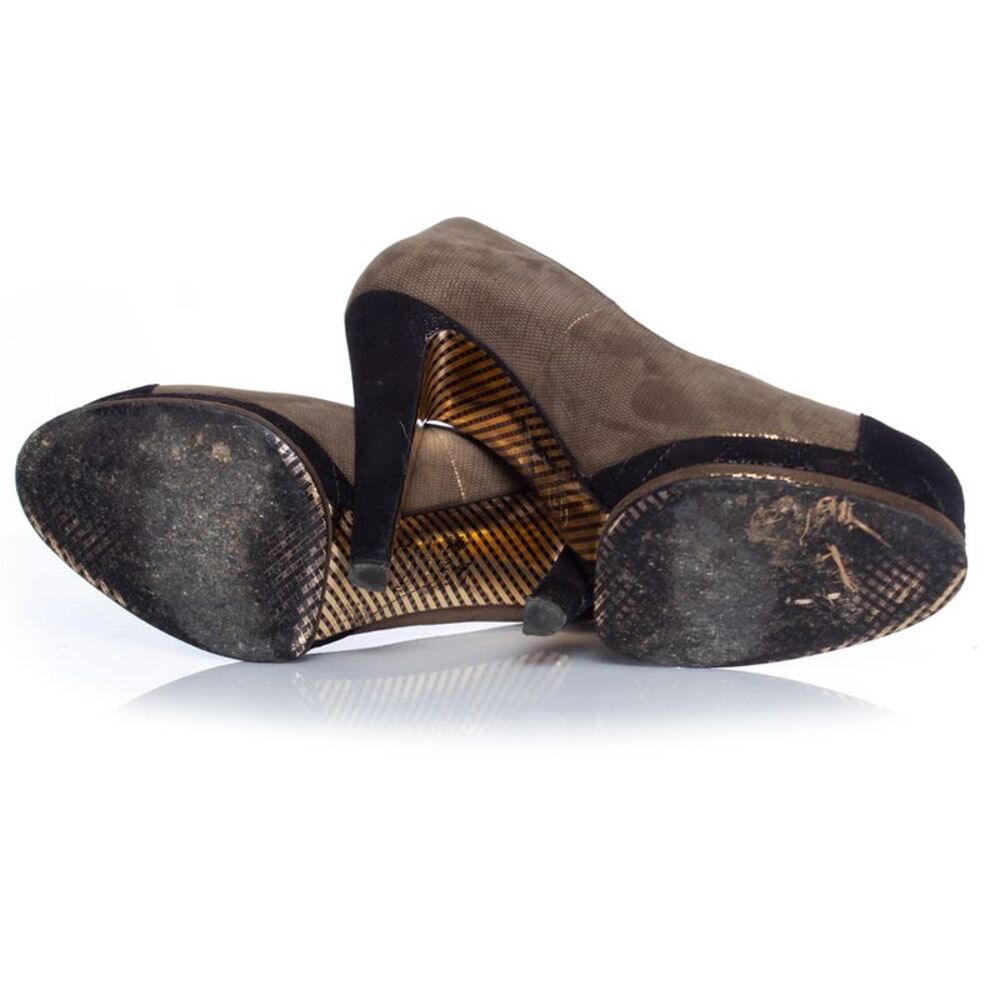 Chanel Suede Platform Heels - image 8